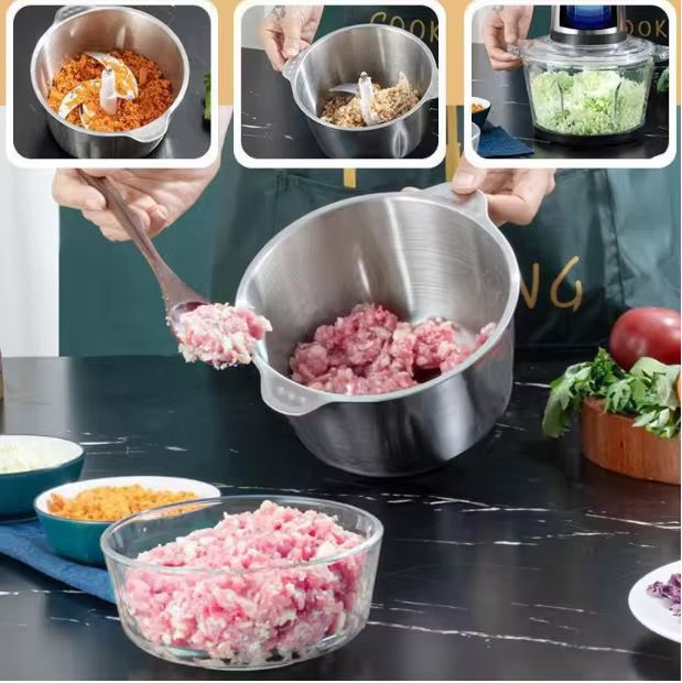 Hachoire éléctrique inoxydable 3L 3en1